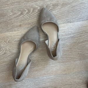 Franco Sarto suede leather heels